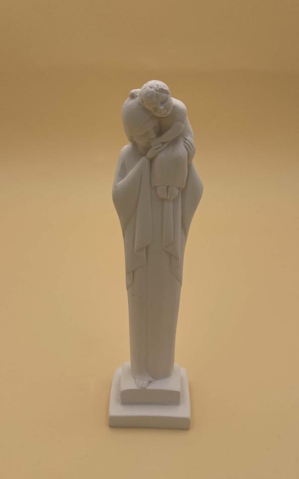 STATUE NOTRE DAME MONDE TON ALBATRE